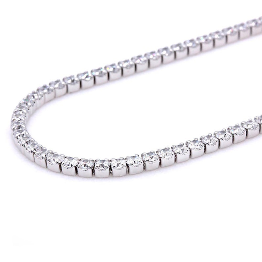 Silver Tennis Necklace